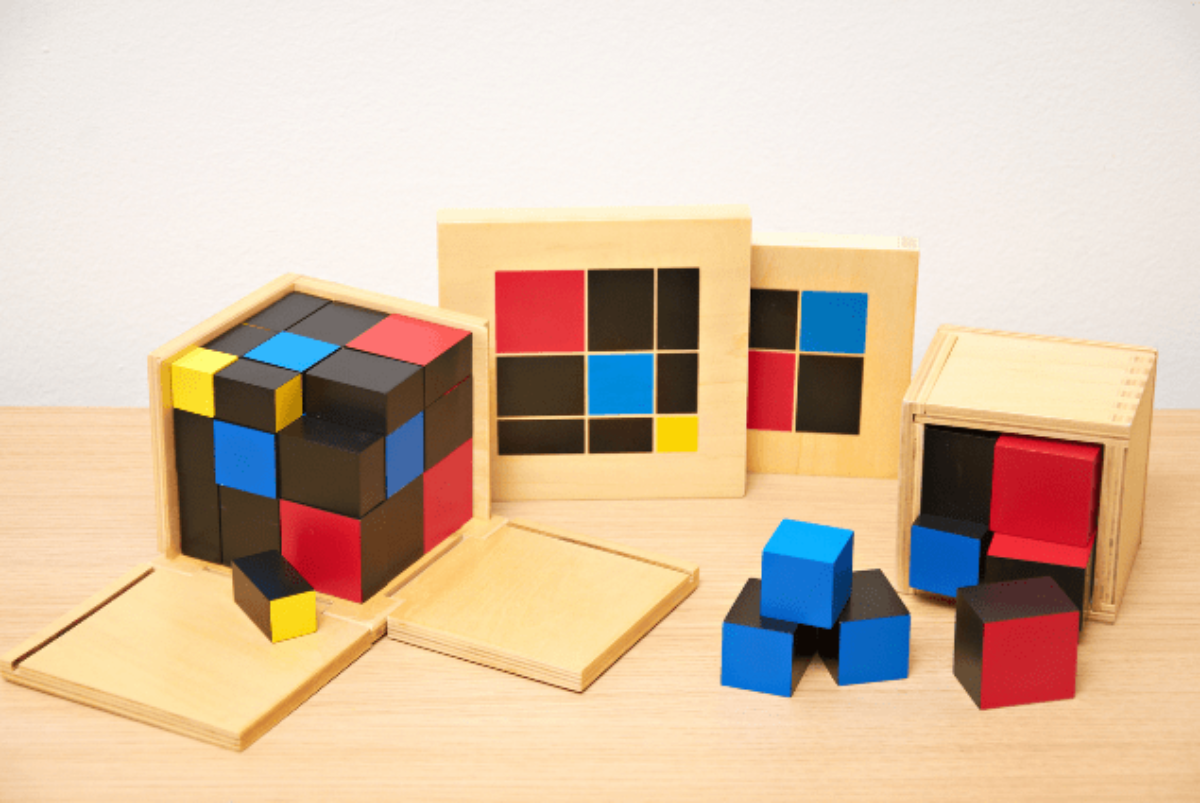 Coloured Wooden Cups NEW Montessori Mathematics Material 